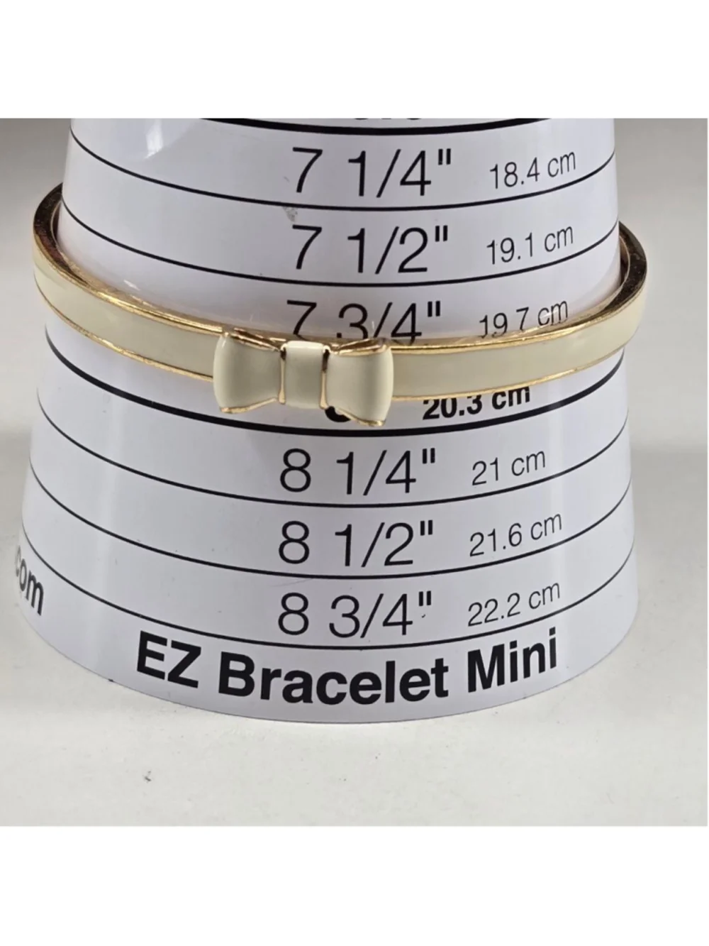 Kate Spade Take a Bow Bangle Bracelet Women's Gold Ivory Cream Classic Ribbon - Picture 6 of 8